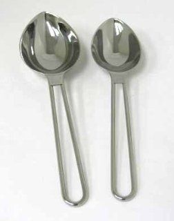 Stainless Steel 2 pc Measuring Spoon Set Kitchen & Dining