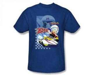 Speed Racer In Action Mach a Go Go Anime Cartoon T Shirt Tee Clothing
