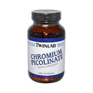 Twinlab Chromium Picolinate   200 mcg   200 Capsules   HSG 323386 Health & Personal Care