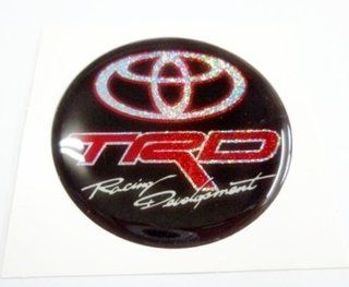 1x 1.9" Resin Round Circle TRD Racing Toyota Prius Vios Yaris Fortuner Camry car motocross racing emblem logo sticker decal 