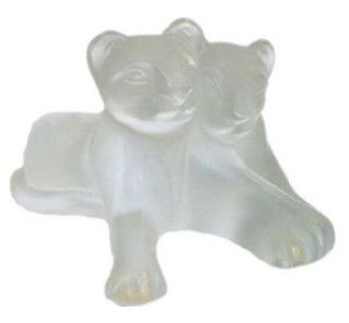Lalique Tambwee Lion Cubs Crystal 11667   Collectible Figurines