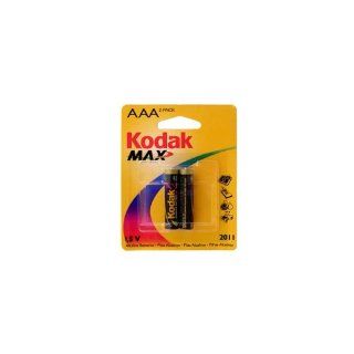 Kodak MAX AAA 2pk Retail Card Alkaline 1.5V K3A 2 LR3 Battery Electronics