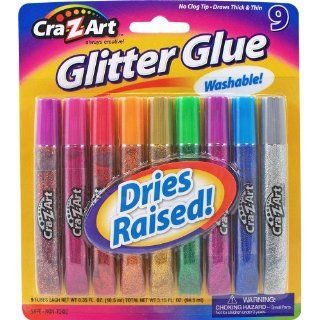 Cra Z art Glitter Glue Tubes, Pack of 9 (11300)  Glue Sticks 
