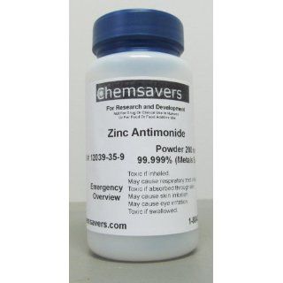Zinc Antimonide, Powder 200 mesh, 99.999% (Metals Basis), 5g Lab Chemicals