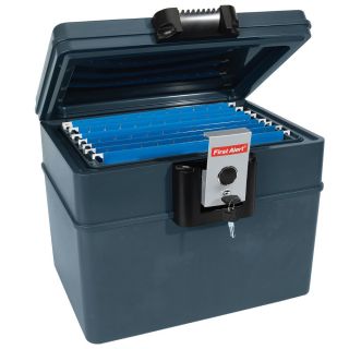 First Alert 2037F Fire and Water File Chest, 0.62 Cubic Foot, Gray