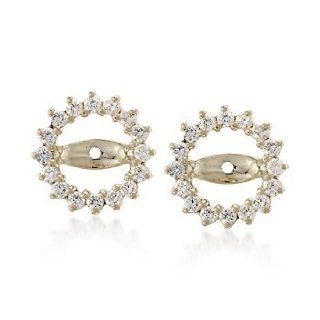 .90 ct. t.w. CZ Earring Jackets in 14kt Yellow Gold Jewelry Products Jewelry