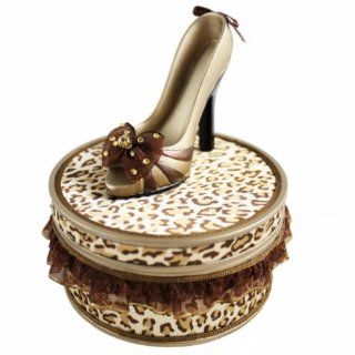 Jacki Design PIN UP CHEETAH Leopard Jewelry Box Organizer Shoe lover gift  Wedding Ceremony Accessories  