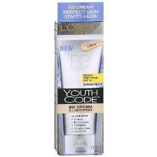 L'Oreal Youth Code BB Cream Illuminator SPF 15, Light 2.5 fl oz (75 ml) Health & Personal Care