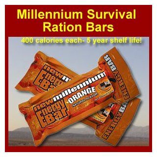 New Millennium Survival & Emergency Ration Food Bar   Orange Sports & Outdoors
