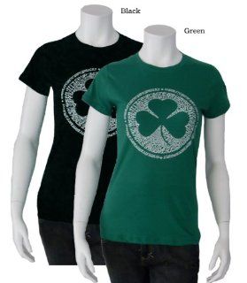 Womens Green Irish Shirt M Lyrics When Irish Eyes Are Smiling 
