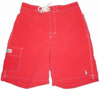 Men's Polo by Ralph Lauren Swimming Trunks Bathing Suit Red with Light Blue Pony Size Small at  Men�s Clothing store Fashion Swim Trunks
