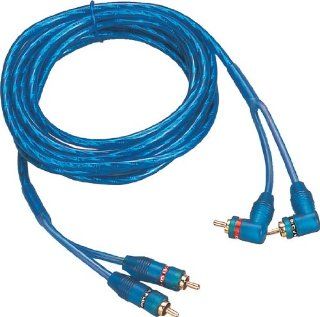 GSI GTP3 RCA 2 Channel Twisted Pair Audio Cable with Aluminum Shield, Gold Plated RCA Connector (3 ft, Blue)  Vehicle Amplifier Stereo Patch Cables 