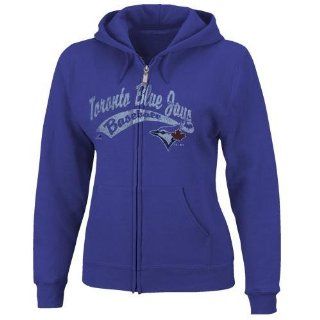 Toronto Blue Jays Women's Full Season Full Zip Hooded Fleece by Majestic Athletic  Sports Fan Apparel  Sports & Outdoors