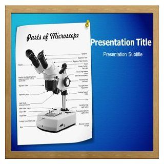 Parts Of Microscope PowerPoint Template   PowerPoint (PPT) Themes on Parts Of Microscope Software