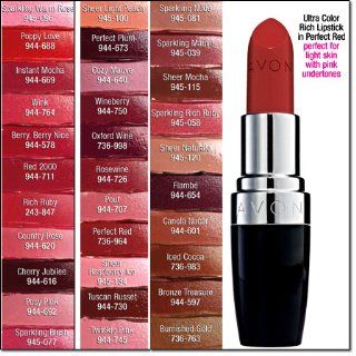 Avon Ultra Color Rich Lipstick Perfect Red  Beauty