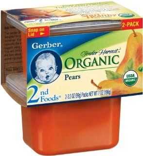 Gerber 2nd Foods Baby Foods Organic Carrots 3.5 Oz   8 Pack  Fruit Juices  Grocery & Gourmet Food