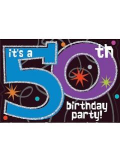 The Party Continues 50th Birthday Invitations Clothing