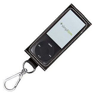 Simplism Leather Collection Carabiner Style for iPod nano 5G (Chocolate Black)   Players & Accessories