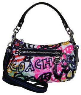 Coach Poppy Graphic Blossom Groovy Convertiable Shoulder Hobo Bag 15590 Handbags Shoes