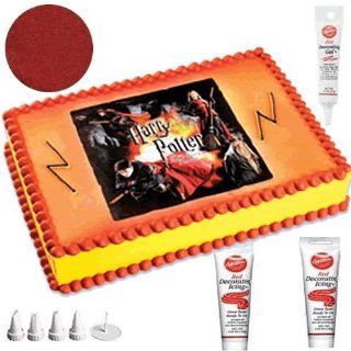 Harry Potter Cakes   Do It Yourself Cake Decorating Pkg. 5   10 Pieces Total  Grocery & Gourmet Food