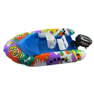 15" Inflatable Hovercraft Boat w/ Steerable Motor + Floats on Water + Fun Bath Tub Pool Toy Boats for kids Toys & Games