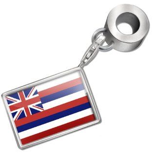 Neonblond Bead/Charm "Hawaii" Flag region America (USA)   Fits Pandora Bracelet NEONBLOND Jewelry & Accessories Jewelry