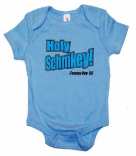 One Liners TOMMY BOY "HOLY SCHNIKES" MOVIE LINE ONESIE  All Colors Novelty T Shirts Clothing