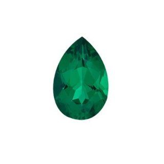 1/3 Cts of 6x4 mm AAA Pear Russian Lab Created Emerald (1 pc) Loose Gemstone Jewelry