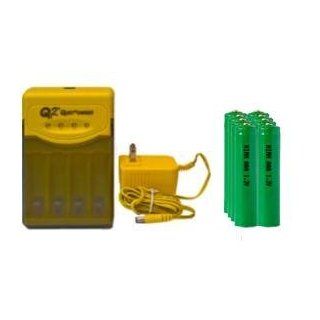 Quest Q2 Smart Charger 8 AAA 1200 mAh NiMH Batteries replaces 1.5 volt alkaline battery Health & Personal Care