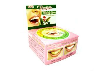 Herbal Clove Toothpaste Eliminate Cigarette Limestone White Teeth Freshen Breath Made in Thailand 