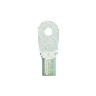 Panduit P4 14RHT6 E Ring Terminal, Non Insulated, High Temperature, Large Wire, 4 AWG Wire Range, 1/4" Stud Size, 0.05" Stock Thickness, 0.55" Terminal Width, 1.40" Terminal Length, 0.50" Center Hole Diameter (Pack of 20) Industri