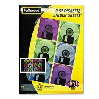 Fellowes 95371 3.5" Diskette Binder Sheet (10 Pack)  Sheet Protectors 