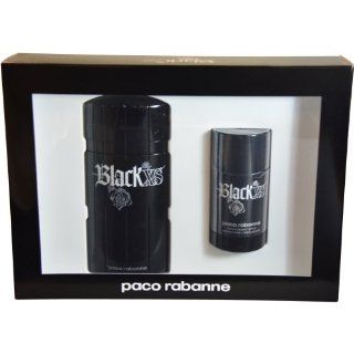 BLACK XS by Paco Rabanne EDT SPRAY 3.3 OZ & DEODORANT STICK 2.7 OZ  Health And Personal Care Beauty Personal Fragrances Body Fragrances Fragrance Sets  Beauty