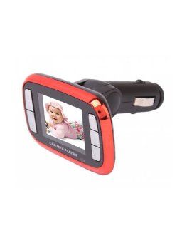1.8" TFT LCD Display Car MP4 Player FM Transmitter Modulator With Wireless Remote Control Kit Red, Ship from US 