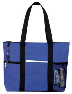 Zipper Travel Tote Sports Gym Bag, Royal Blue Clothing