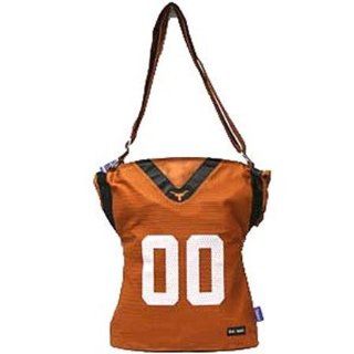 Ut Texas Longhorns Large Messenger Jersey Tote Purse Convertable to Football or Basketball Style  Sports Fan Bags  Sports & Outdoors