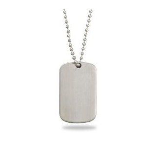 Dog Tag Necklace Engraveable 316L Surgical Stainless Steel Bead Chain  Engraving Included Jewelry