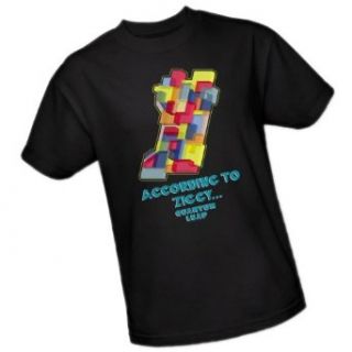"According To Ziggy"    Quantum Leap Adult T Shirt, Small Movie And Tv Fan T Shirts Clothing