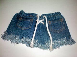 Build a Bear Workshop Denim Skirt w/ Pockets and Opening in Back Seam for Kangaroo Tail [also can used on girl bear]  Other Products  