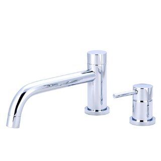 Pioneer 4MT711 BN Single Handle Roman Tub Set with Handheld Showerhead, PVD Brushed Nickel Finish   Tub And Shower Faucets  