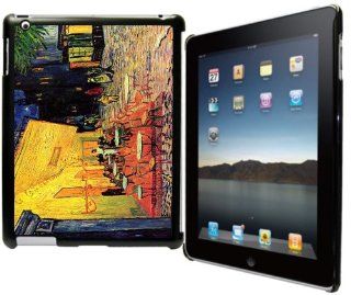 Rikki KnightTM Van Gogh Art The Caf� Terrace Design Black Snap on Case for Apple iPad� 2   The New iPad (3rd Generation)   iPad 4 Computers & Accessories