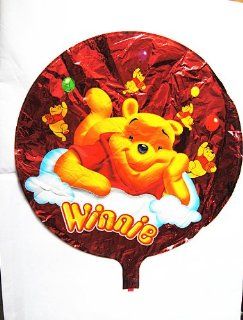 COSMOCOW PT0013 Winnie The Pooh Pattern Self Sealing Quality Foil Mylar Balloon, Funny Winnie The Pooh Pattern Balloon (Red Color) Toys & Games