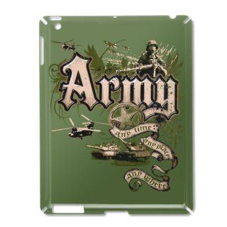 iPad 2 Case Green of Army US Grunge Any Time Any Place Any Where 