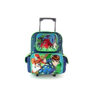 Cartoon Network Ben 10 Large Rolling Backpack, Size Approximately 16" Toys & Games