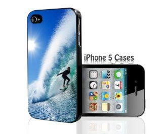 Guy Surfing at Sea   iPhone 5 Case Cell Phones & Accessories