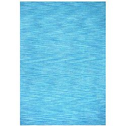 Hand tufted Blue Fusion Wool Rug (8 X 10)