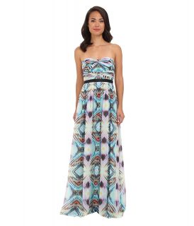 Adrianna Papell Double Twisted Strapless Gown Womens Dress (Multi)