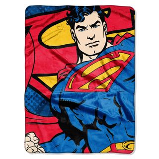 Northwest Company Superman Classic Hero Plush Throw Blanket Multi Size Twin