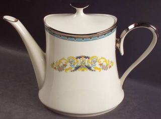 Lenox China Fair Lady Tea/Coffee Pot & Lid, Fine China Dinnerware   Scrolls, Mul