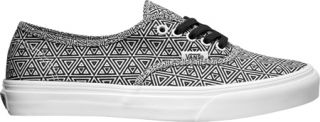 Vans Geometric Authentic Slim   Black/True White Sneakers